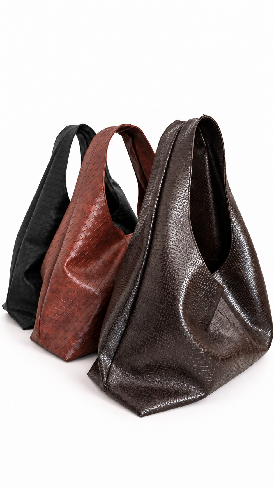 Elara Dark Brown Snake-Print Shoulder Bag – 13″ Laptop & Everyday Bag