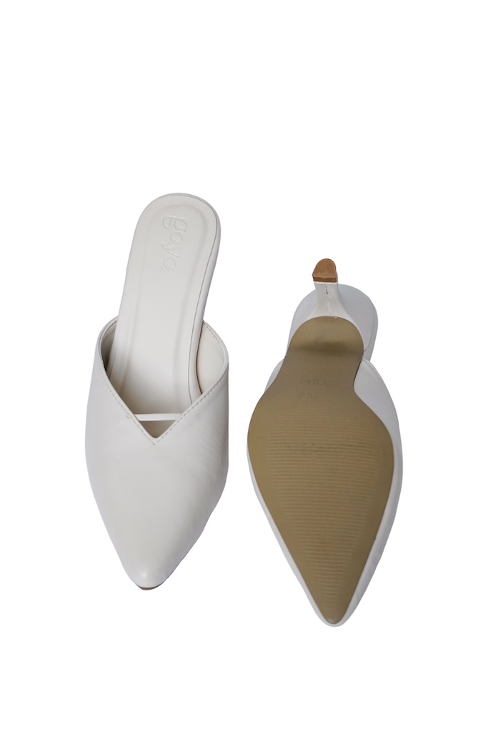Lira Pointed Mules Cream