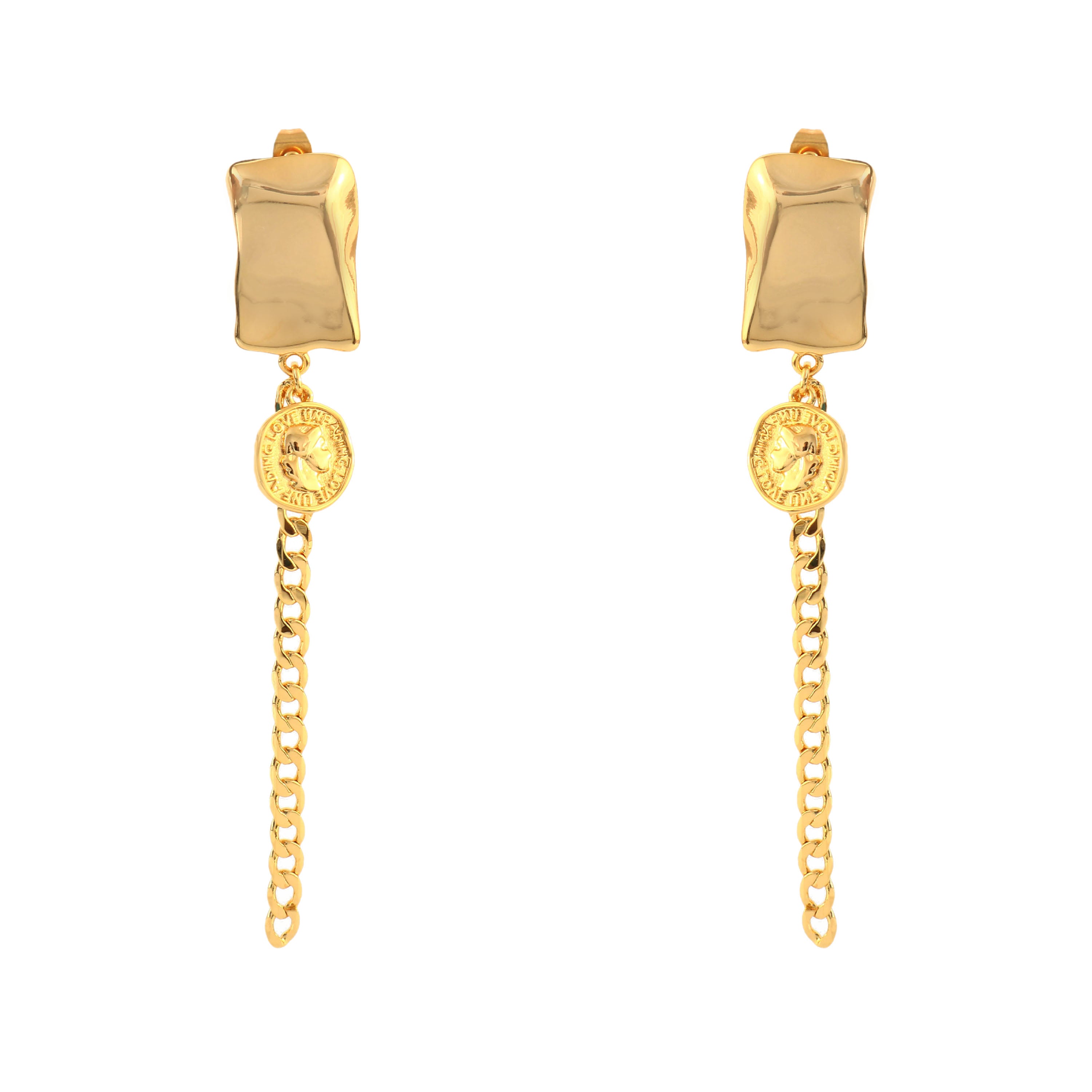 Empire Coin Chain Drops – 18K Gold Plated & Waterproof