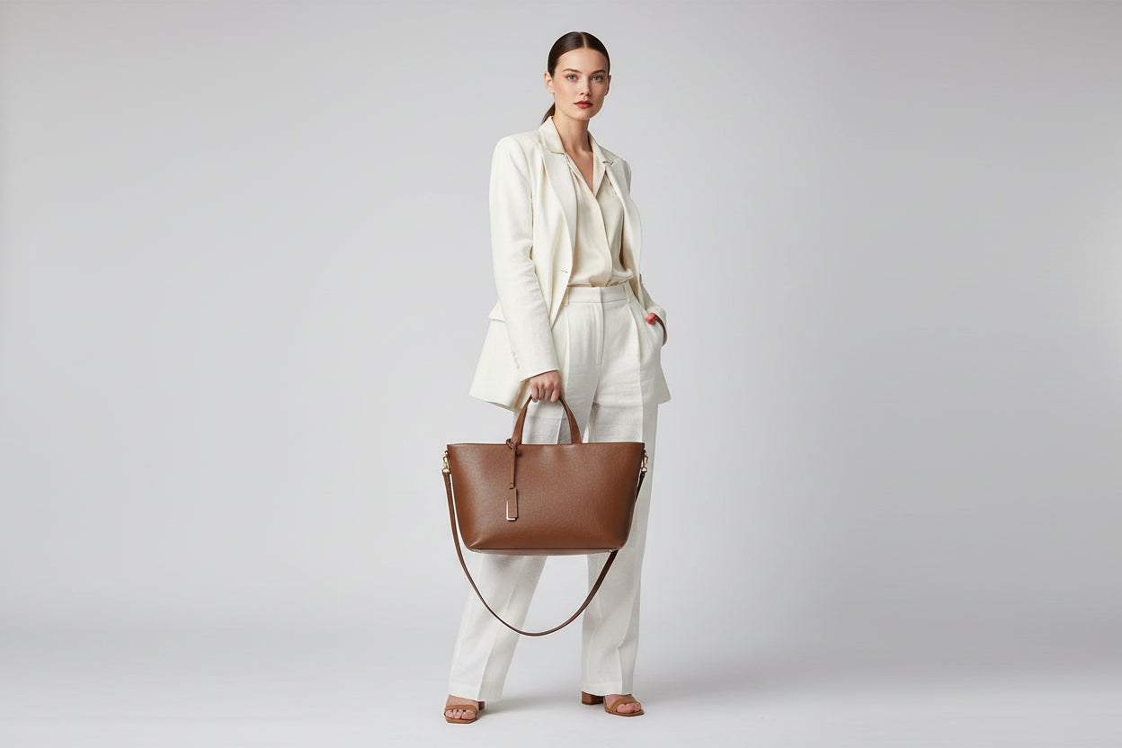 Roma Small Tote Brown