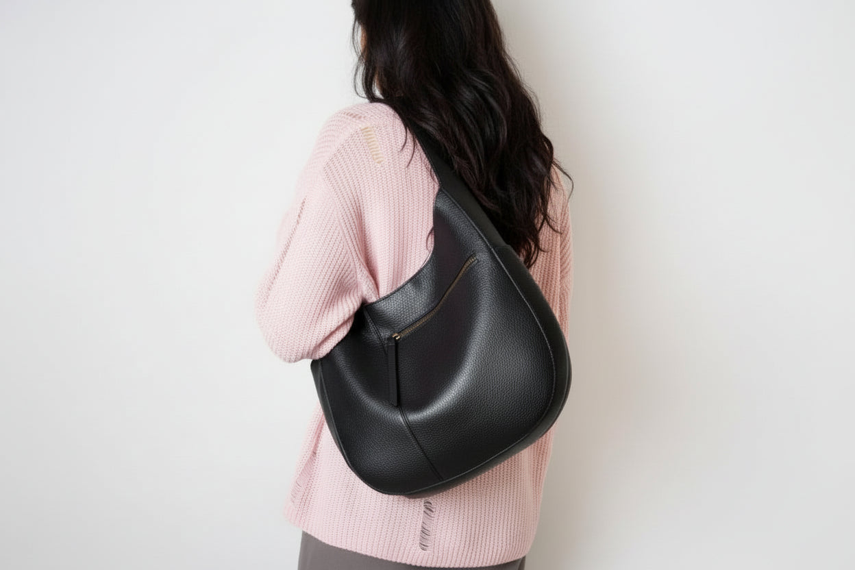 Hobo Tote Bag Black