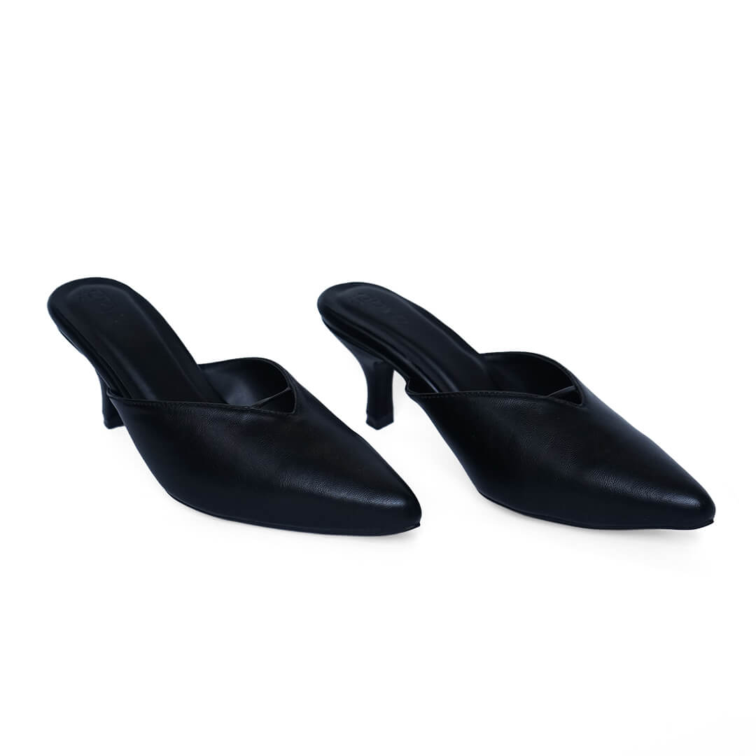 Lira Pointed Mules Black