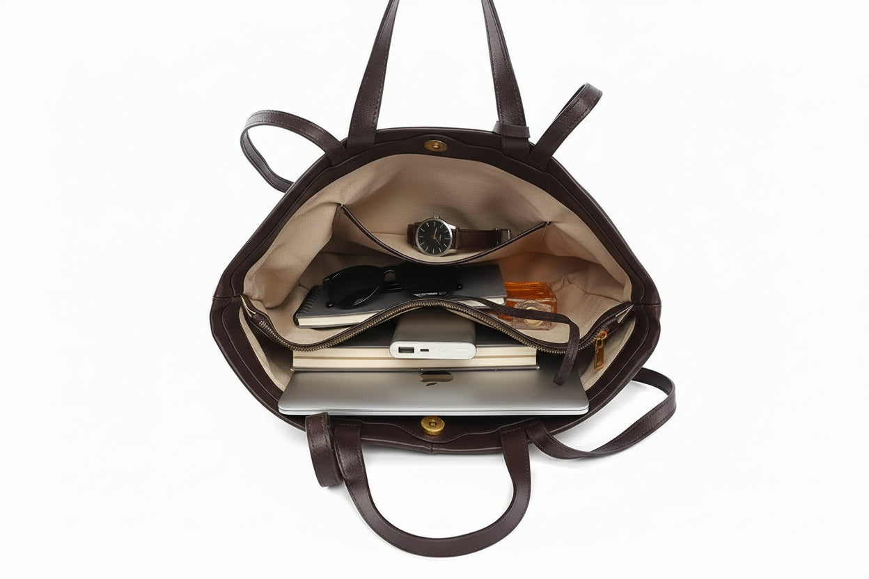 Roma Small Tote Maroon